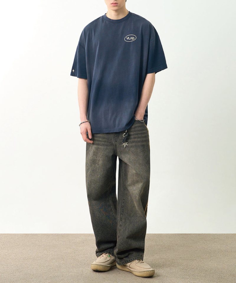DMB0007-251 水洗短袖T恤 SMALL LOGO FADE WASHING HALF T-SHIRT