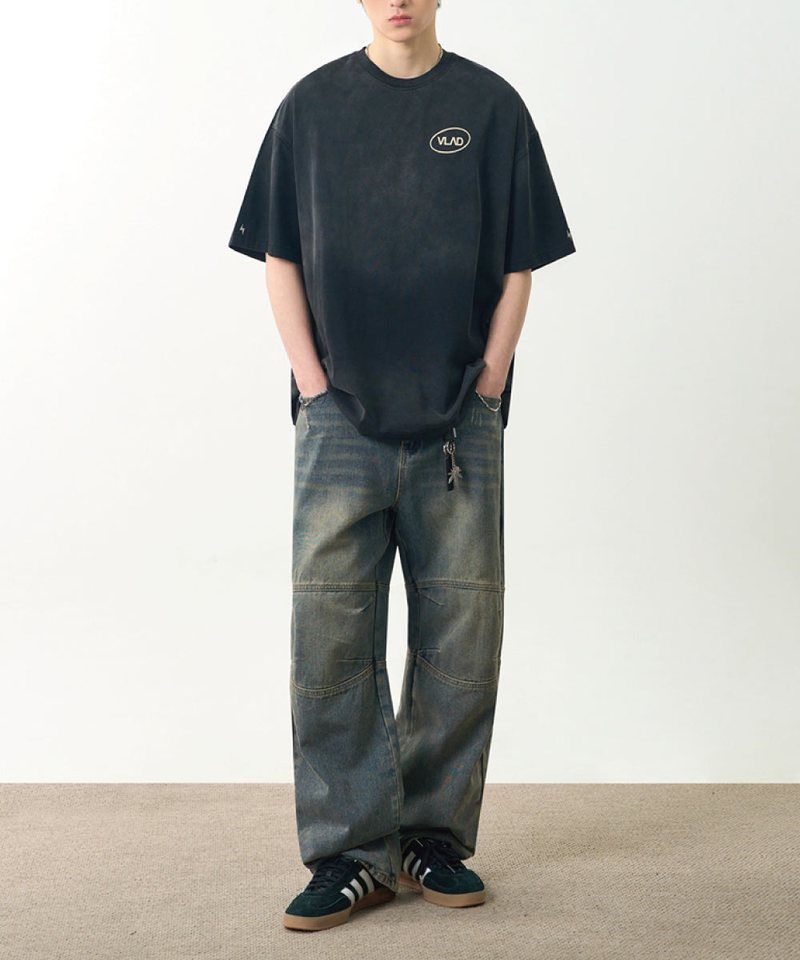 DMB0007-251 水洗短袖T恤 SMALL LOGO FADE WASHING HALF T-SHIRT
