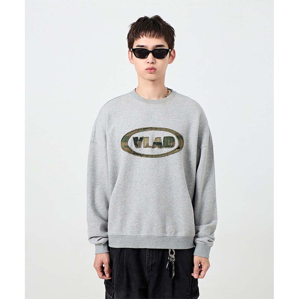DMB0010-252 大學TEE  VLAD CUT-OFF APPLIQUE SWEAT SHIRT