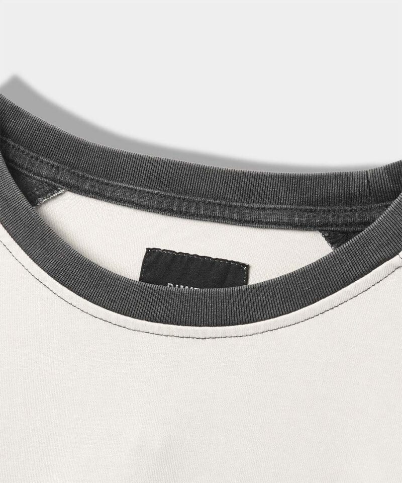 DMB0012-252 圖像上衣 RAGLAN COLOR BLOCK PIGMENT ARTWORK T-SHIRT
