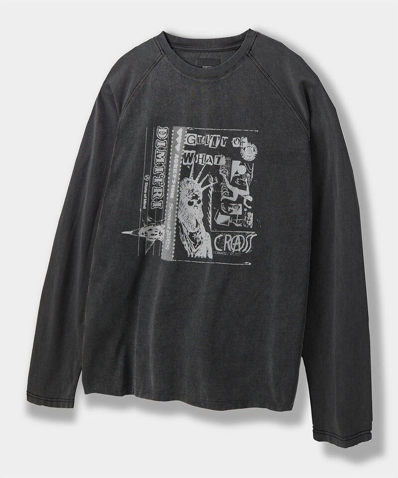DMB0012-252 圖像上衣 RAGLAN COLOR BLOCK PIGMENT ARTWORK T-SHIRT
