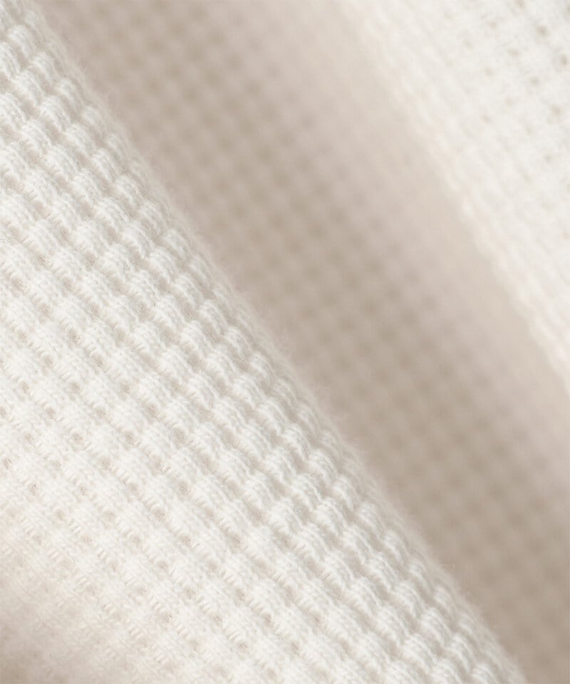 DMB0014-252 連帽亨利領上衣 WAFFLE HENLEY NECK HOODED T-SHIRT