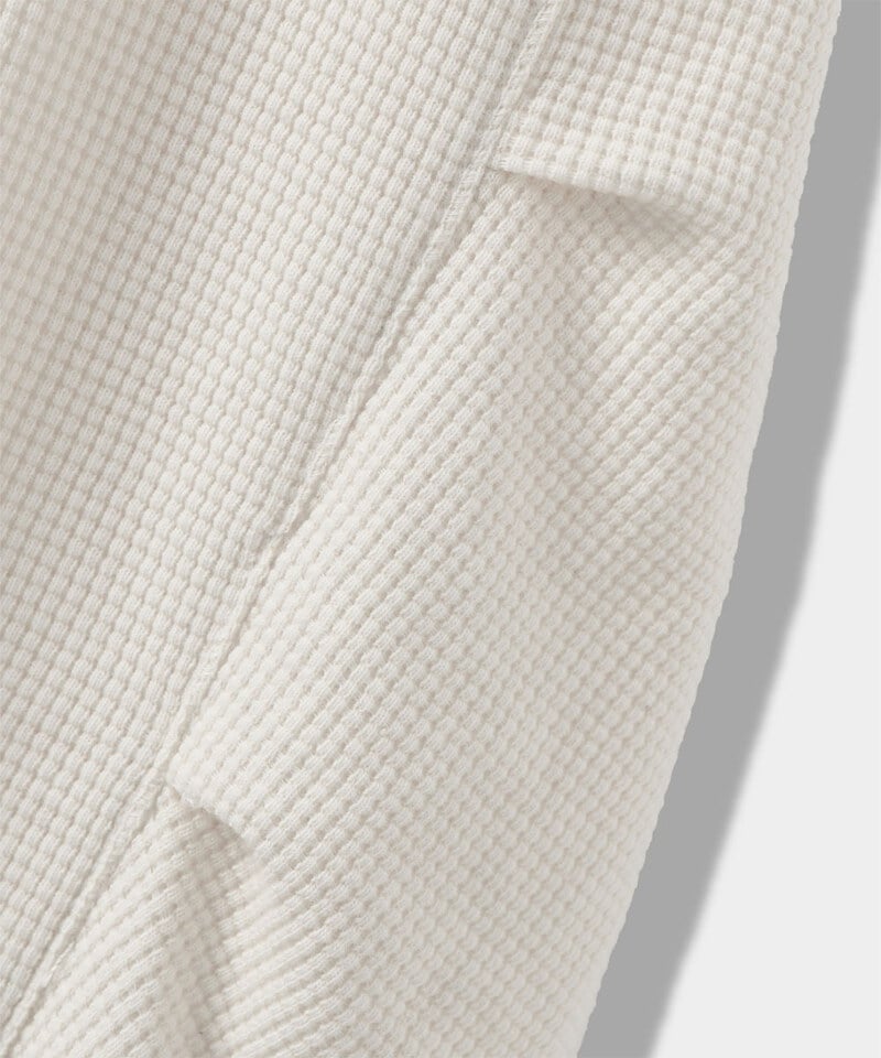 DMB0014-252 連帽亨利領上衣 WAFFLE HENLEY NECK HOODED T-SHIRT