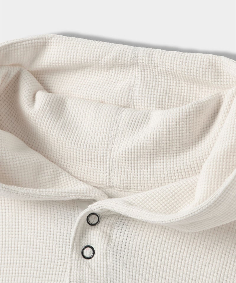 DMB0014-252 連帽亨利領上衣 WAFFLE HENLEY NECK HOODED T-SHIRT