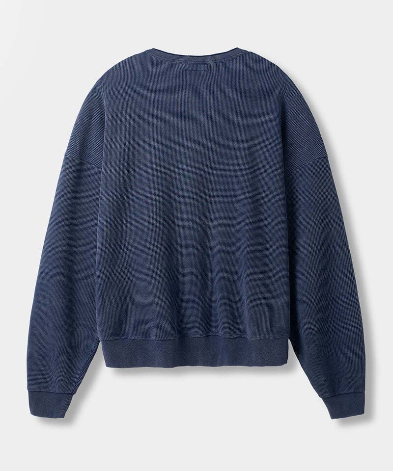 DMB0016-252 華夫格亨利領上衣 VLAD ARTWORK WAFFLE HENLEY NECK SWEATSHIRT