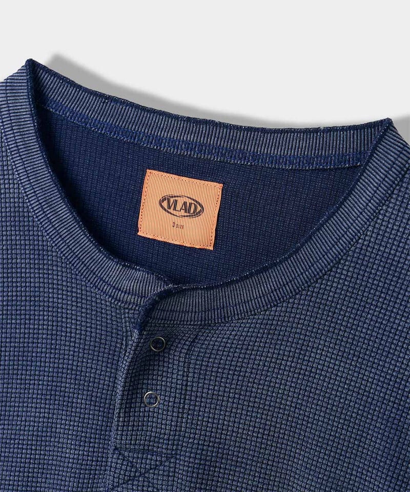 DMB0016-252 華夫格亨利領上衣 VLAD ARTWORK WAFFLE HENLEY NECK SWEATSHIRT