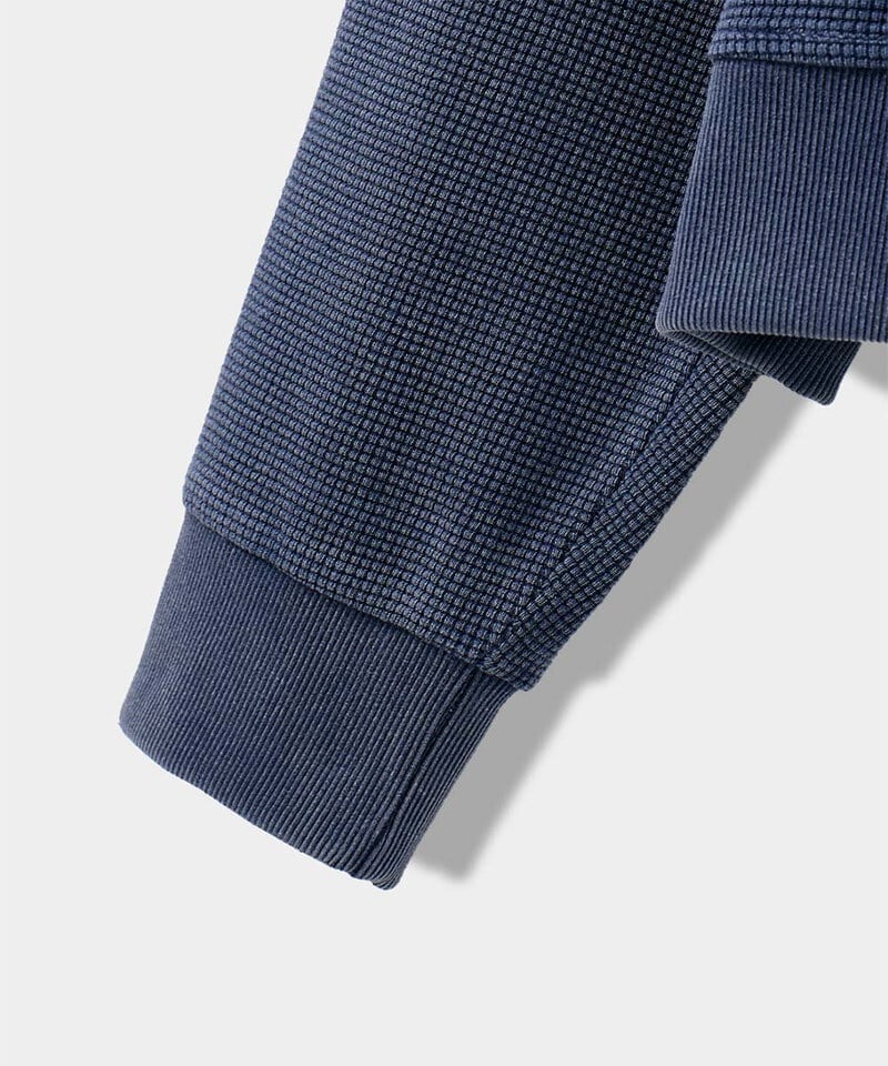 DMB0016-252 華夫格亨利領上衣 VLAD ARTWORK WAFFLE HENLEY NECK SWEATSHIRT