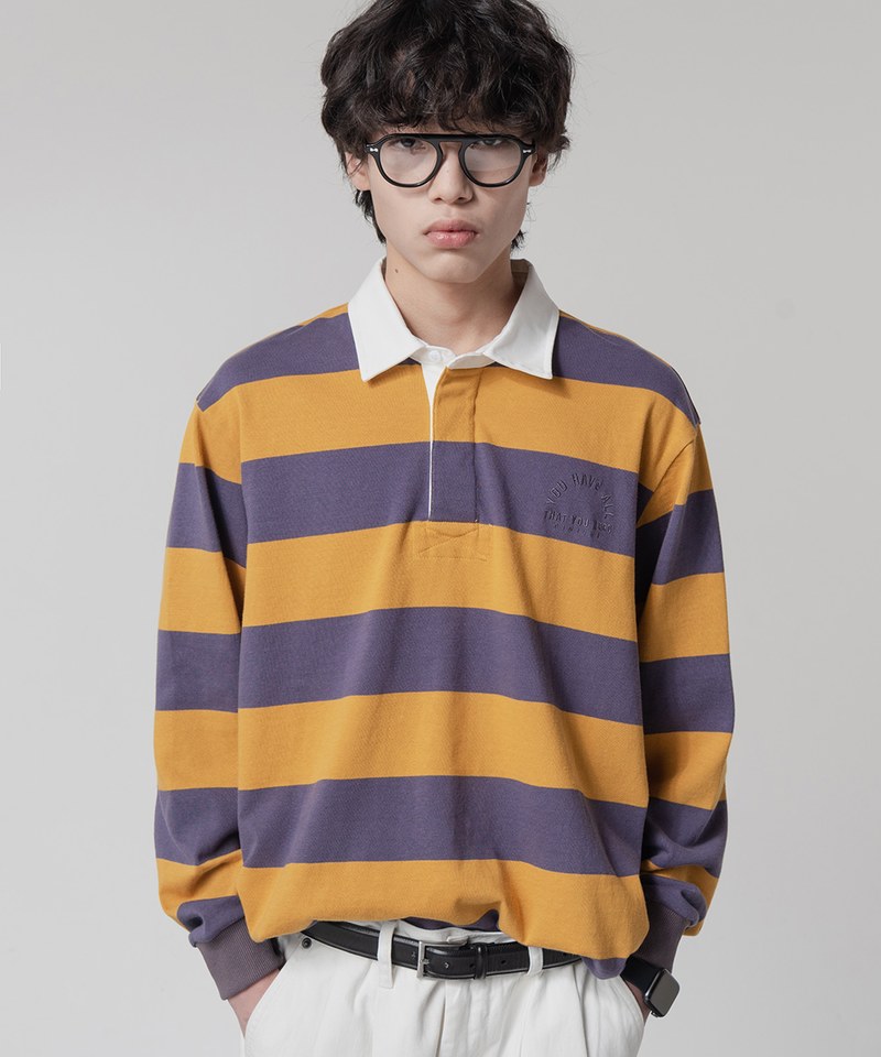 條紋橄欖球衫 STRIPE RUGBY SHIRT