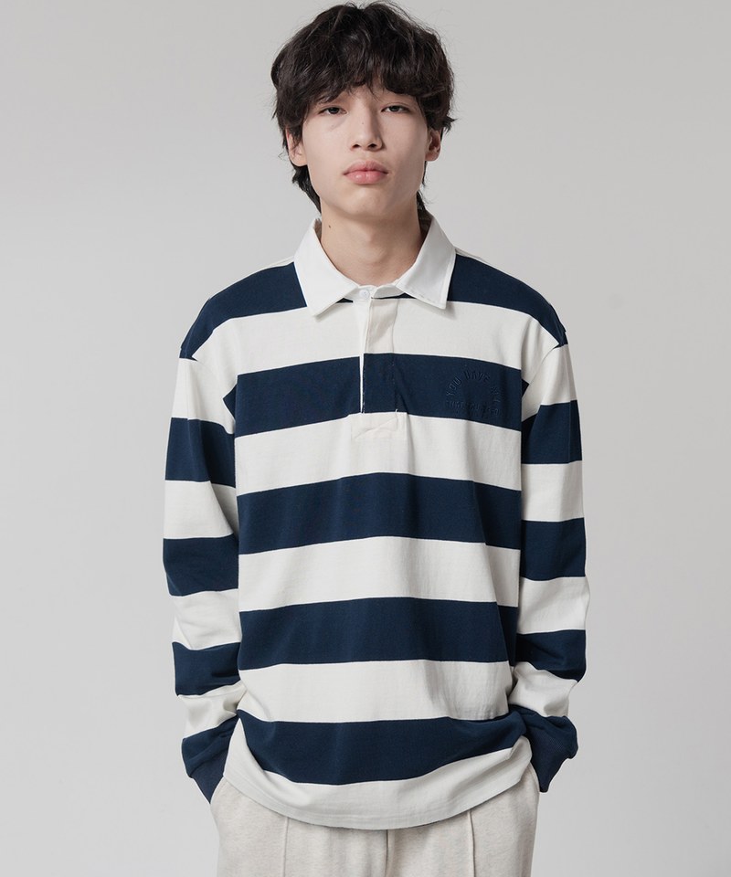 條紋橄欖球衫 STRIPE RUGBY SHIRT