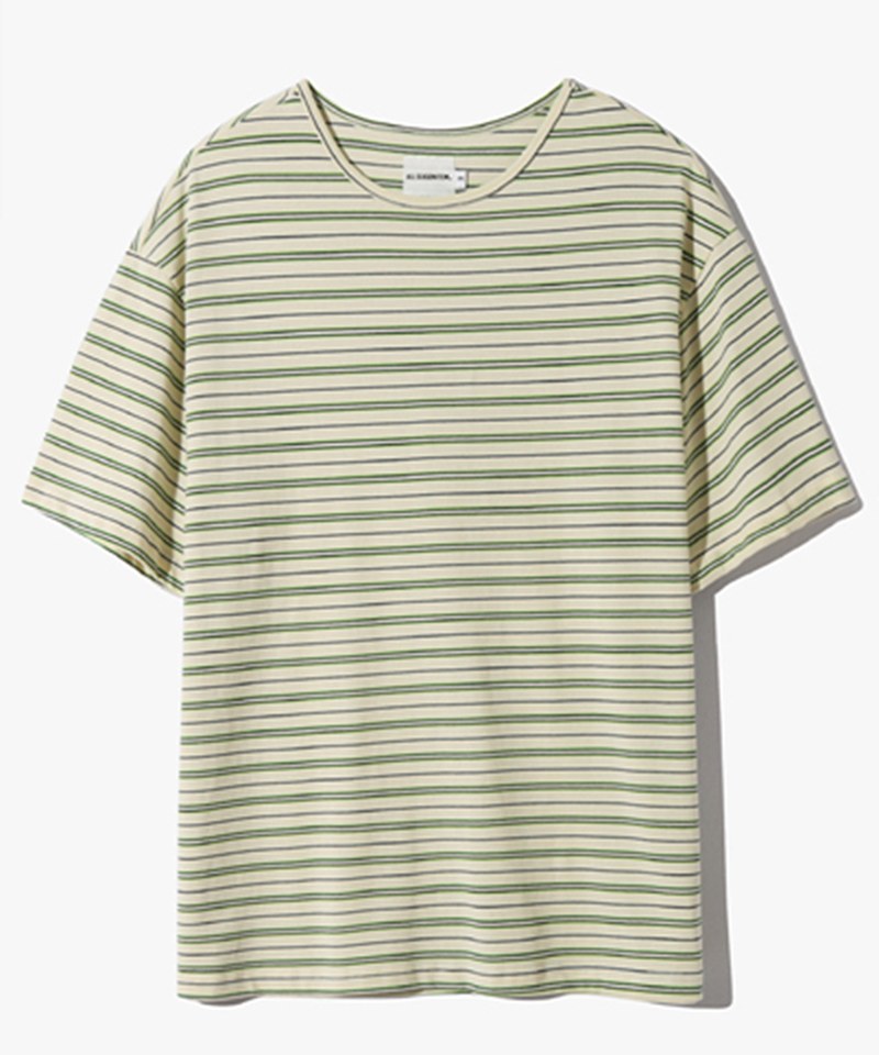條紋短袖上衣 LAYERING MIXED STRIPE HALF T-SHIRT
