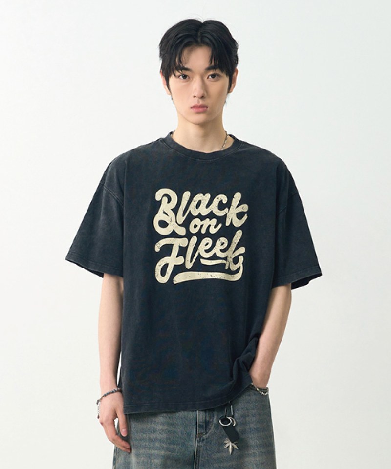 水洗印花上衣 BOF GRAPHIC WASHED HALF T-SHIRT