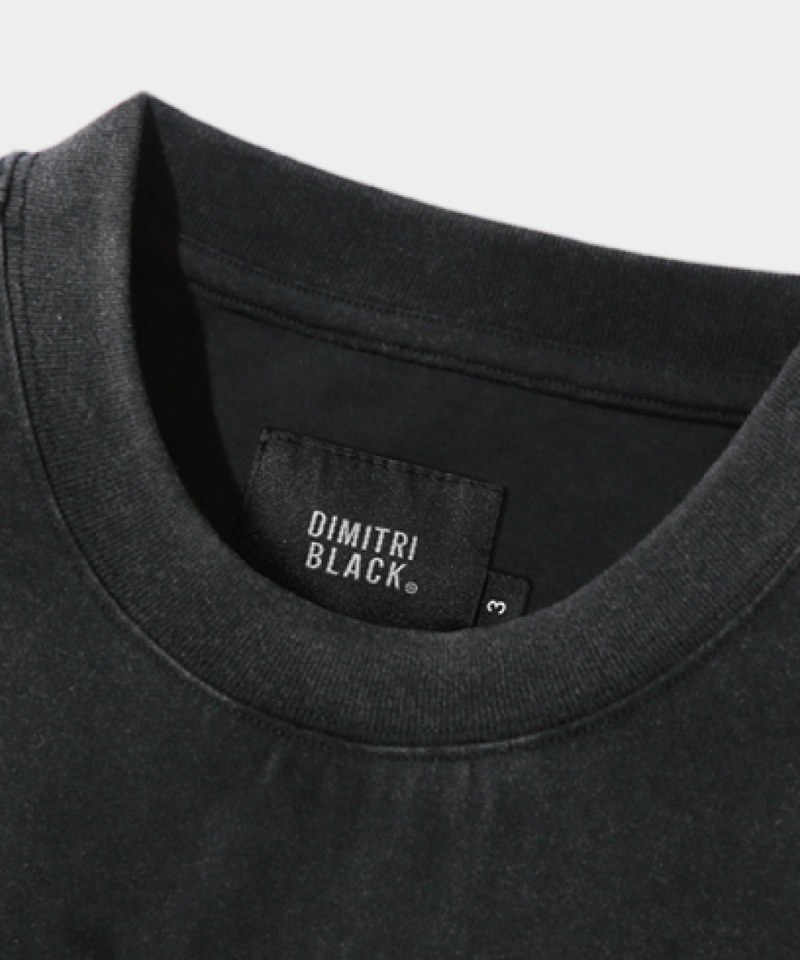 DMB0112-251 復古印花上衣 PIGMENT FADE WASHING ARTWORK HALF T-SHIRT