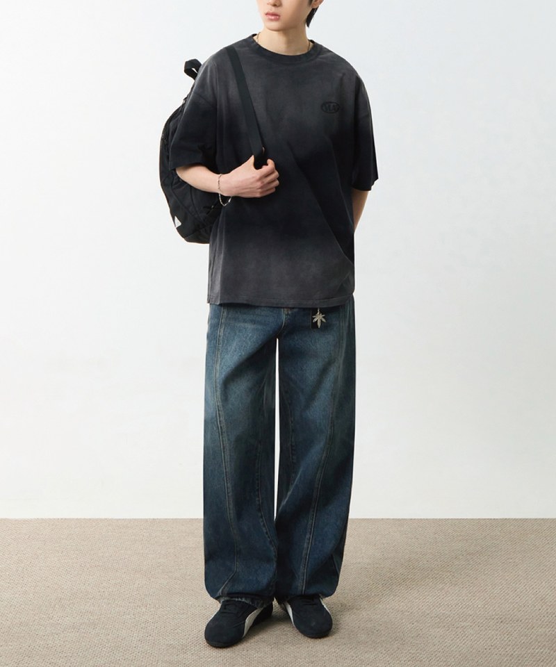DMB0114-251 水洗LOGO上衣 WASHED SMALL LOGO HALF T-SHIRT