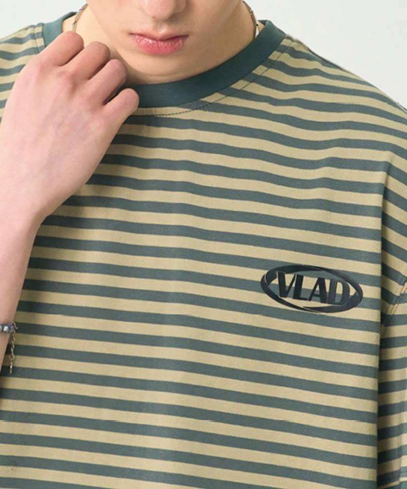 DMB0116-251 條紋T恤 BLEND STRIPED RINGER HALF T-SHIRT