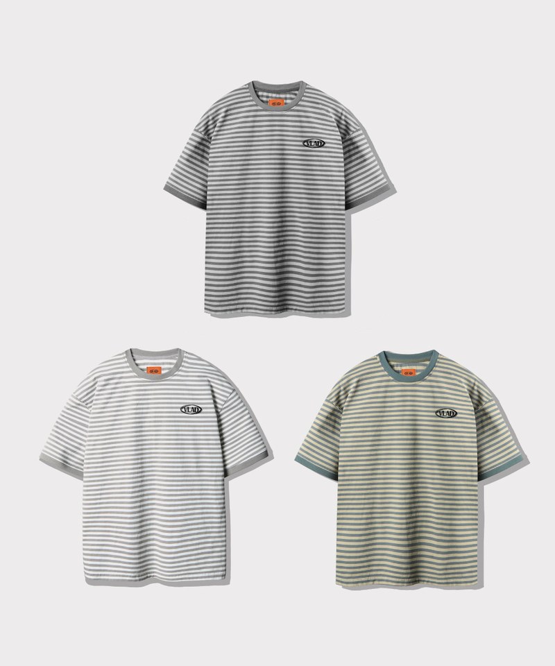 DMB0116-251 條紋T恤 BLEND STRIPED RINGER HALF T-SHIRT