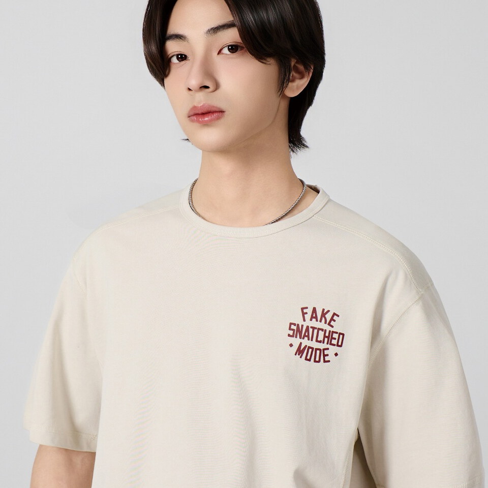 印花短TEE SNATCHED CROP SHORT SLEEVE T-SHIRT