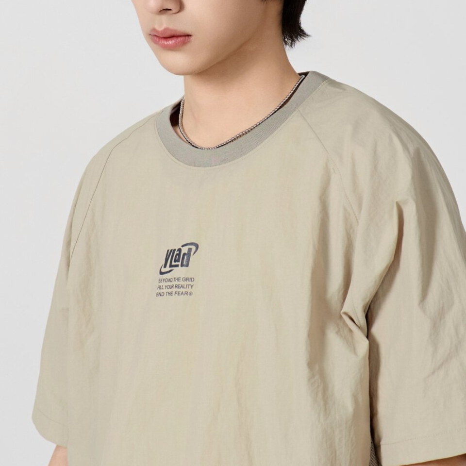 拼接尼龍短TEE VLAD NYLON CORE HALF T-SHIRT