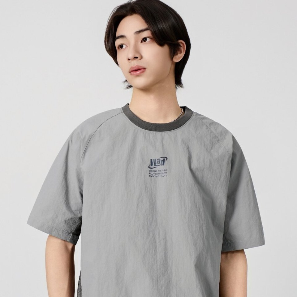 拼接尼龍短TEE VLAD NYLON CORE HALF T-SHIRT