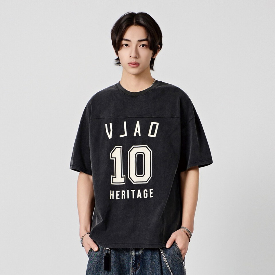 DMB0120-261 印花短TEE TURNOVER ARTWORK LOGO RUGBY JERSEY SHORT SLEEVE T-SHIRT