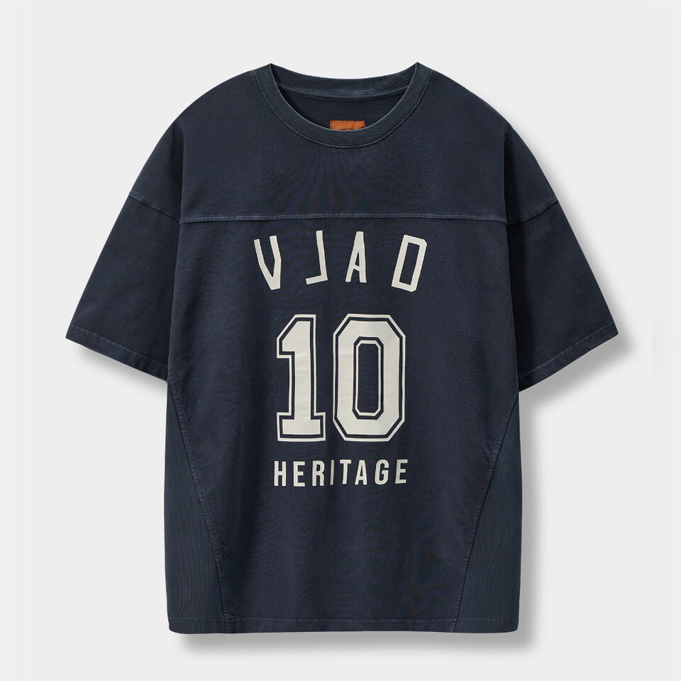 印花短TEE TURNOVER ARTWORK LOGO RUGBY JERSEY SHORT SLEEVE T-SHIRT