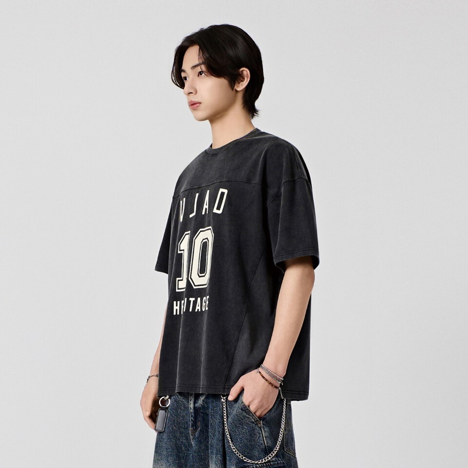 印花短TEE TURNOVER ARTWORK LOGO RUGBY JERSEY SHORT SLEEVE T-SHIRT