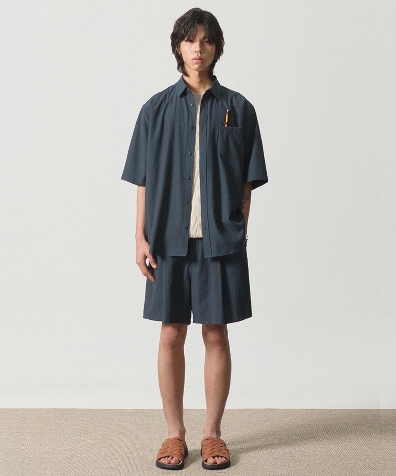 泡泡紗襯衫 SEERSUCKER HALF SHIRT