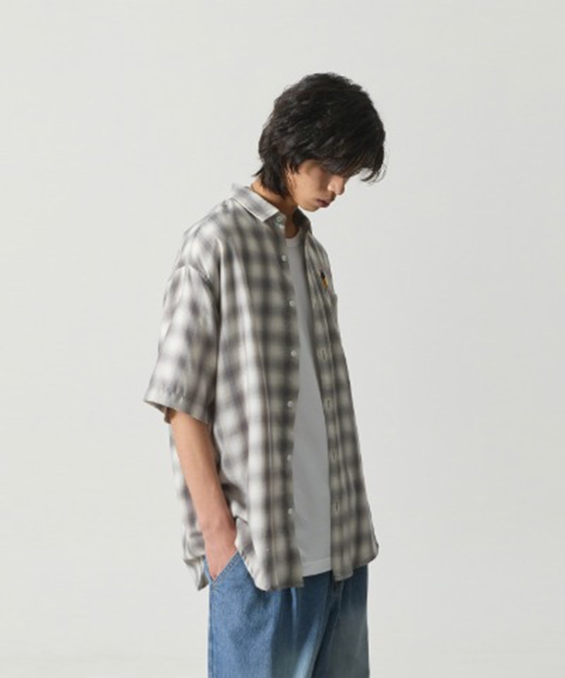 格紋襯衫 FOUR SEASONS OMBRE CHECK HALF SHIRT