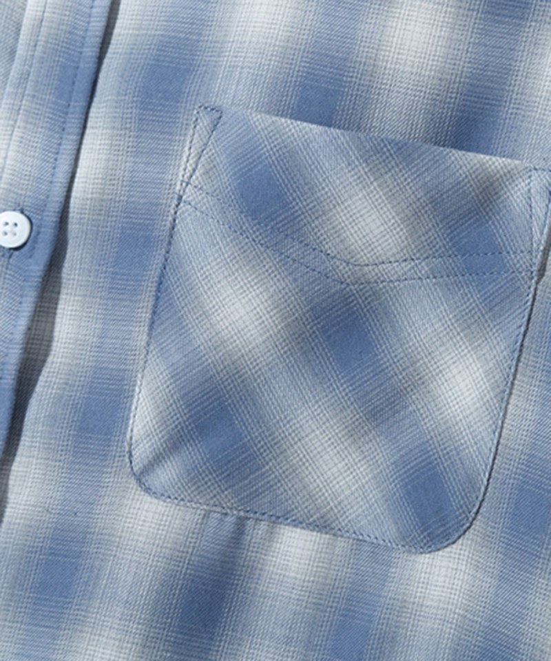 格紋襯衫 FOUR SEASONS OMBRE CHECK HALF SHIRT