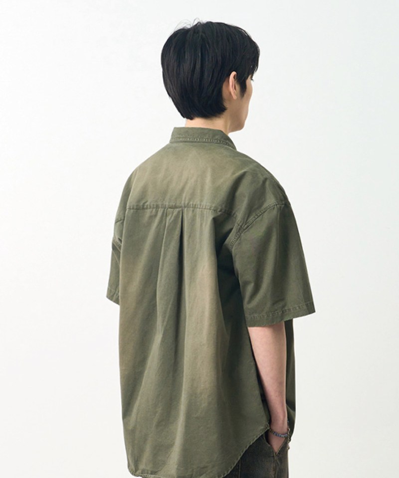 水洗襯衫 BIO WASHING COTTON HALF SHIRT