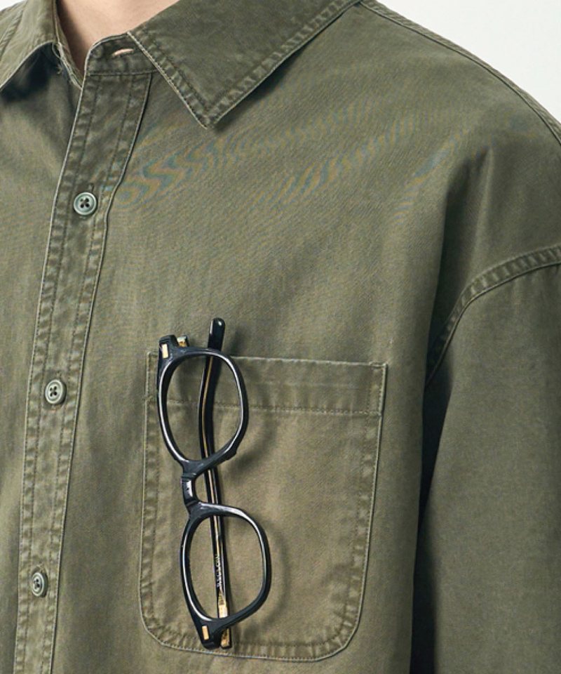 水洗襯衫 BIO WASHING COTTON HALF SHIRT