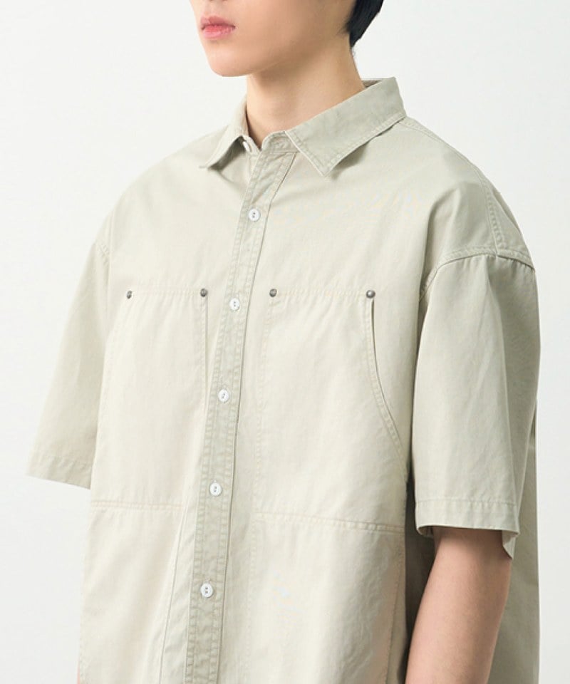 雙口袋襯衫 DOUBLE KNEE PATCH HALF WORK SHIRT