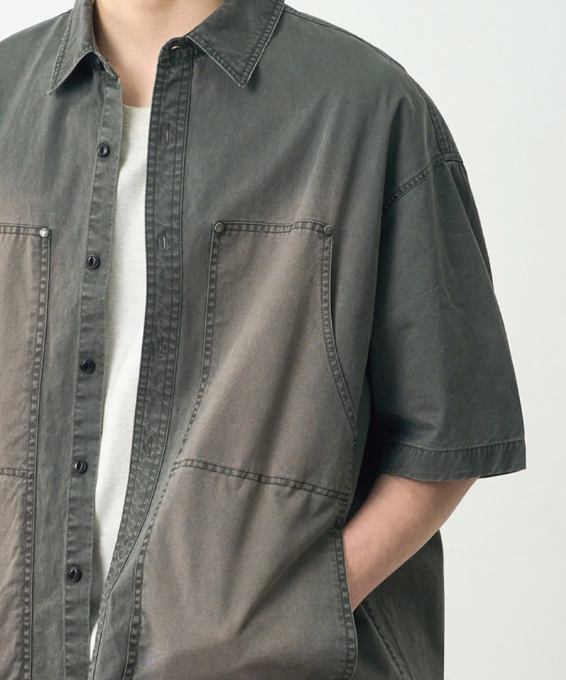 雙口袋襯衫 DOUBLE KNEE PATCH HALF WORK SHIRT