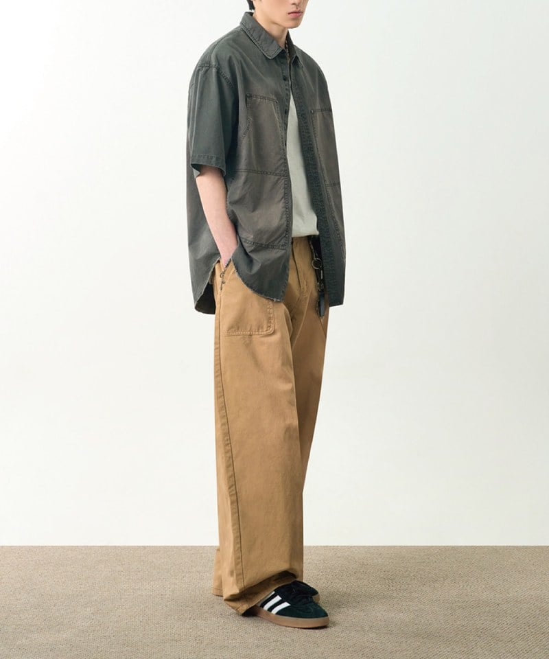 雙口袋襯衫 DOUBLE KNEE PATCH HALF WORK SHIRT