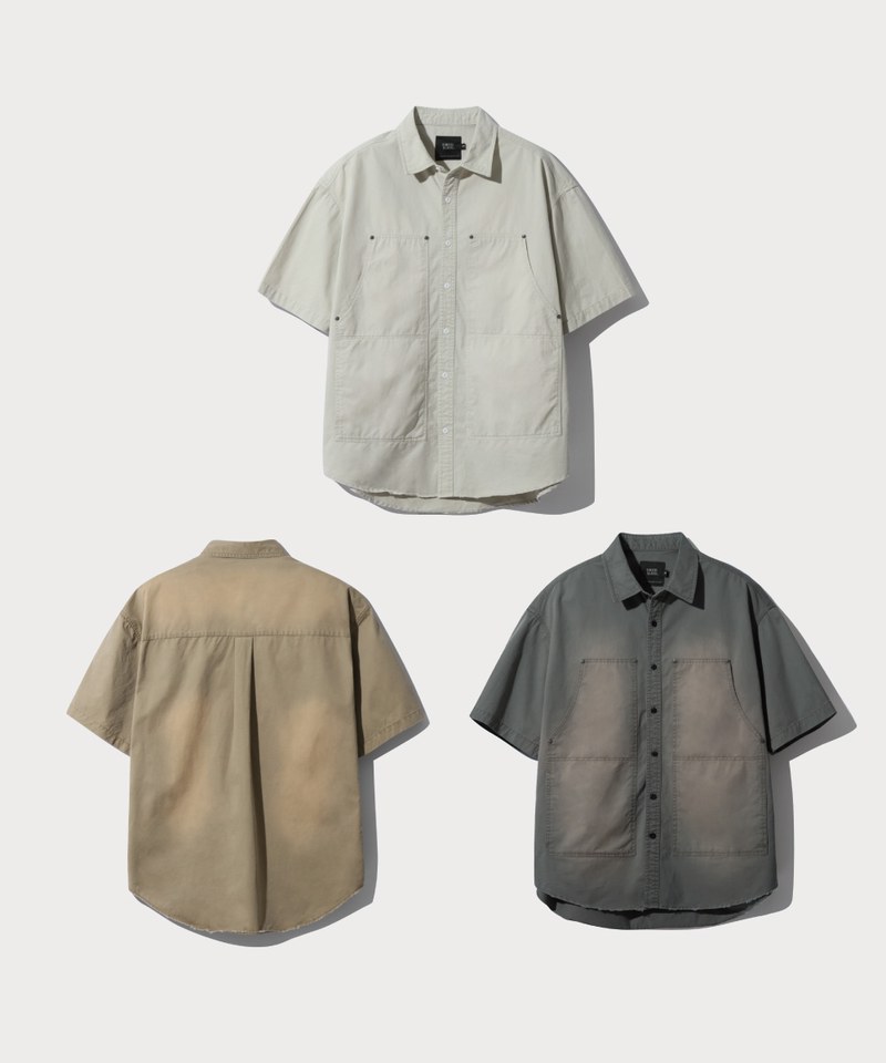 雙口袋襯衫 DOUBLE KNEE PATCH HALF WORK SHIRT