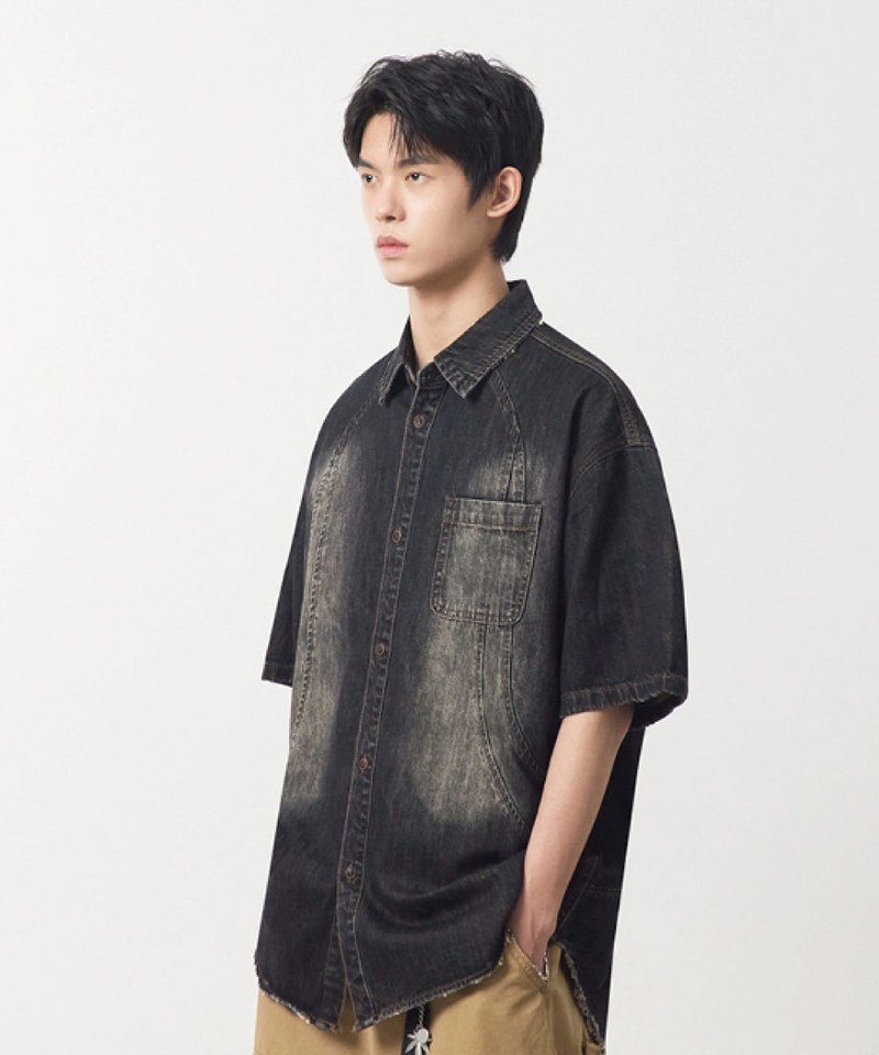 牛仔襯衫 DENIM HALF SHIRT