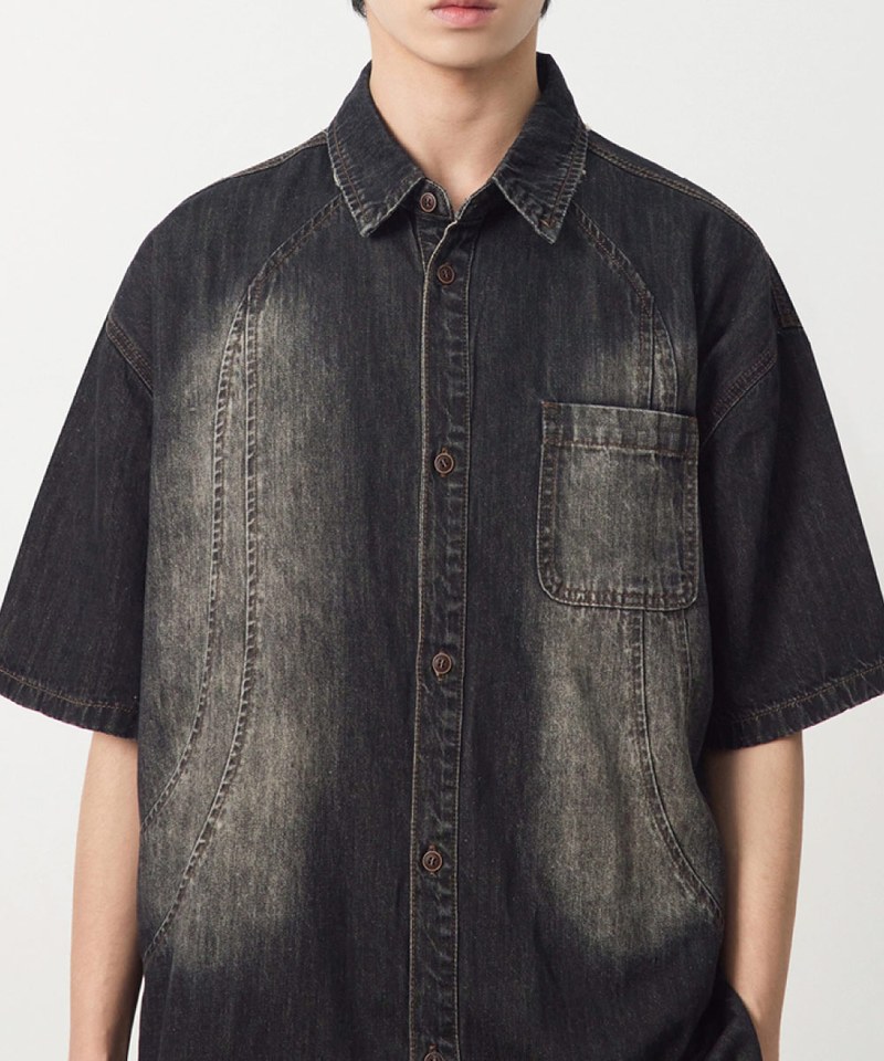 牛仔襯衫 DENIM HALF SHIRT