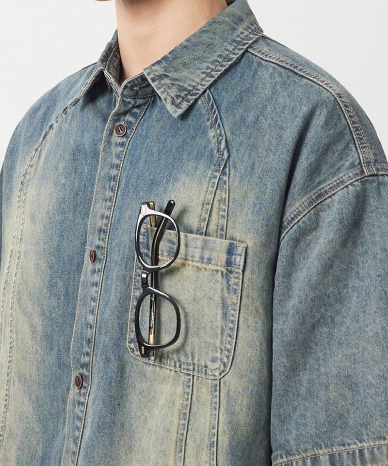 牛仔襯衫 DENIM HALF SHIRT