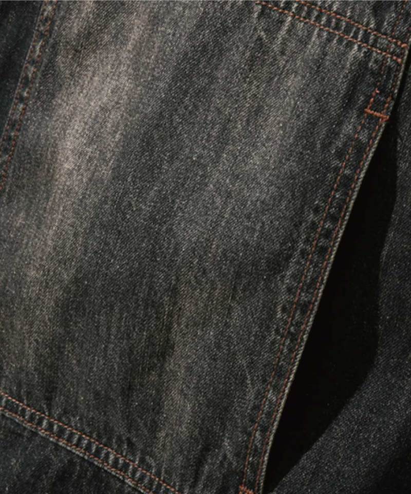雙口袋牛仔襯衫 DOUBLE KNEE DENIM HALF SHIRT