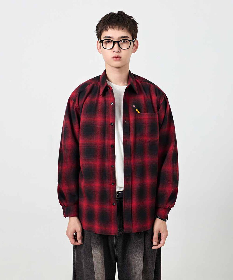 DMB0244-252 格紋襯衫 ESSENTIAL All-Sunday POCKET SHIRT