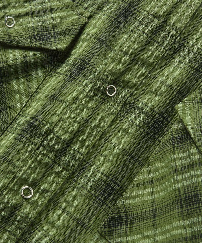 DMB0247-252 口袋格紋襯衫 ASI WRINKLE CHECK WESTERN SHIRT