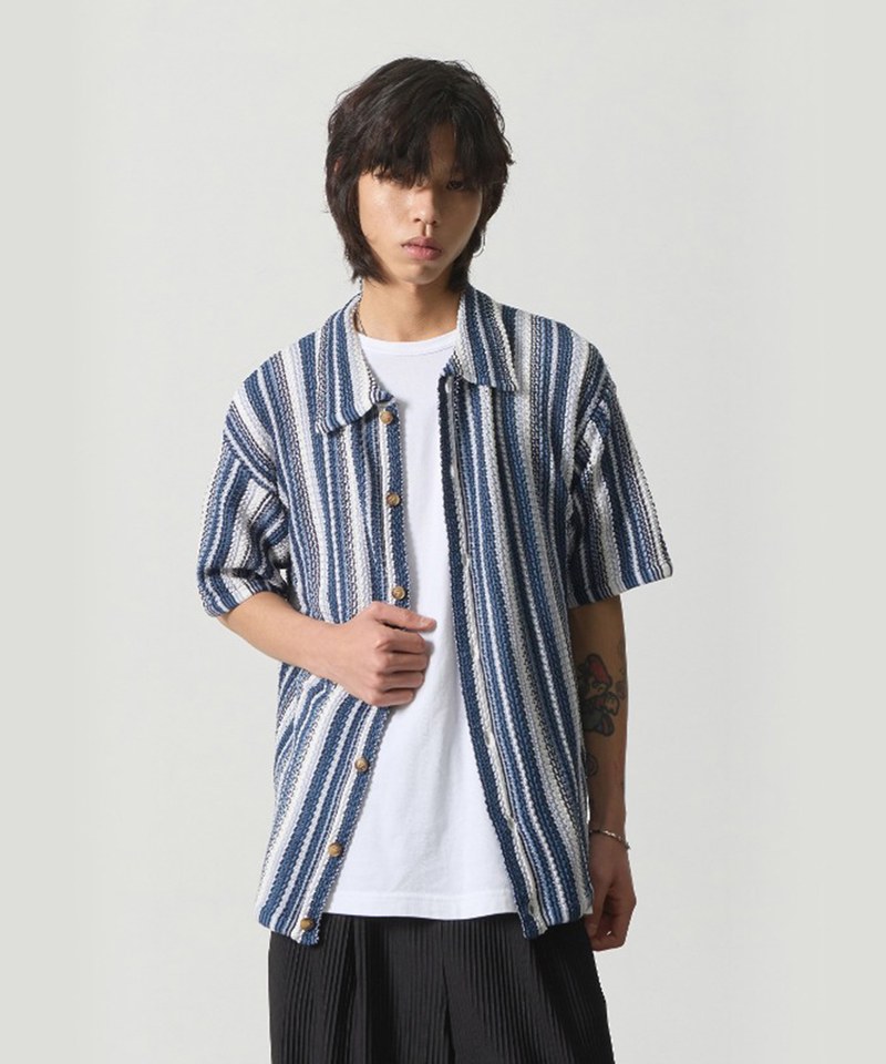 DMB0306-241 針織襯衫 HAWAIIAN CORCHE KNIT HALF SHIRT