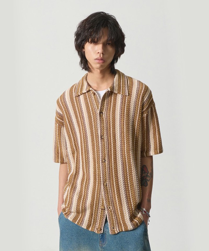 針織襯衫 HAWAIIAN CORCHE KNIT HALF SHIRT