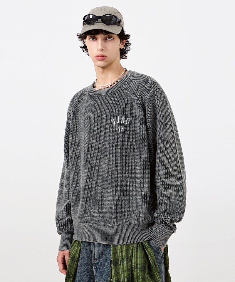 DMB0310-252 圓領針織上衣 VLAD PIGMENT RAGLAN HACHI ROUND KNIT