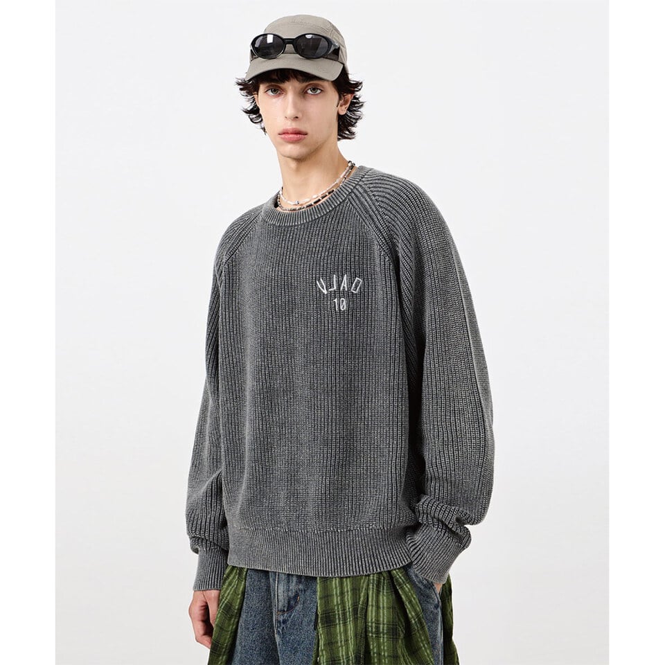 DMB0310-252 圓領針織上衣 VLAD PIGMENT RAGLAN HACHI ROUND KNIT