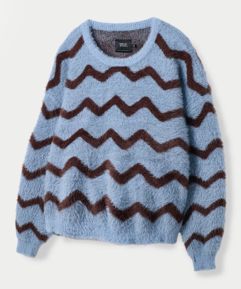 DMB0312-252 針織上衣 ESSENTIAL HAIRY ROUND KNIT WAVE