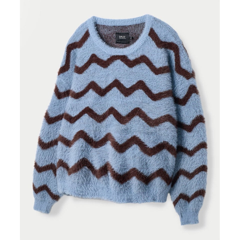 DMB0312-252 針織上衣 ESSENTIAL HAIRY ROUND KNIT WAVE