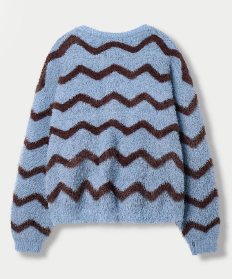 DMB0312-252 針織上衣 ESSENTIAL HAIRY ROUND KNIT WAVE