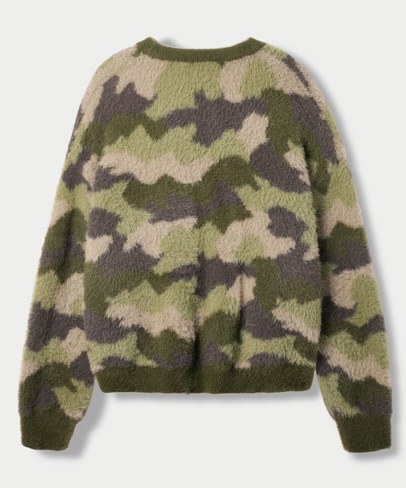 DMB0313-252 迷彩針織上衣 ESSENTIAL HAIRY ROUND KNIT