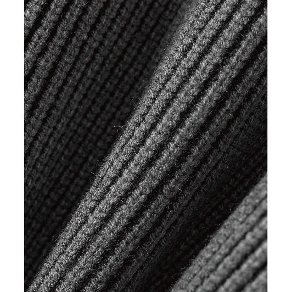 針織連帽外套 VLAD RIBBED TWO-TONE KNIT HOODED ZIP-UP