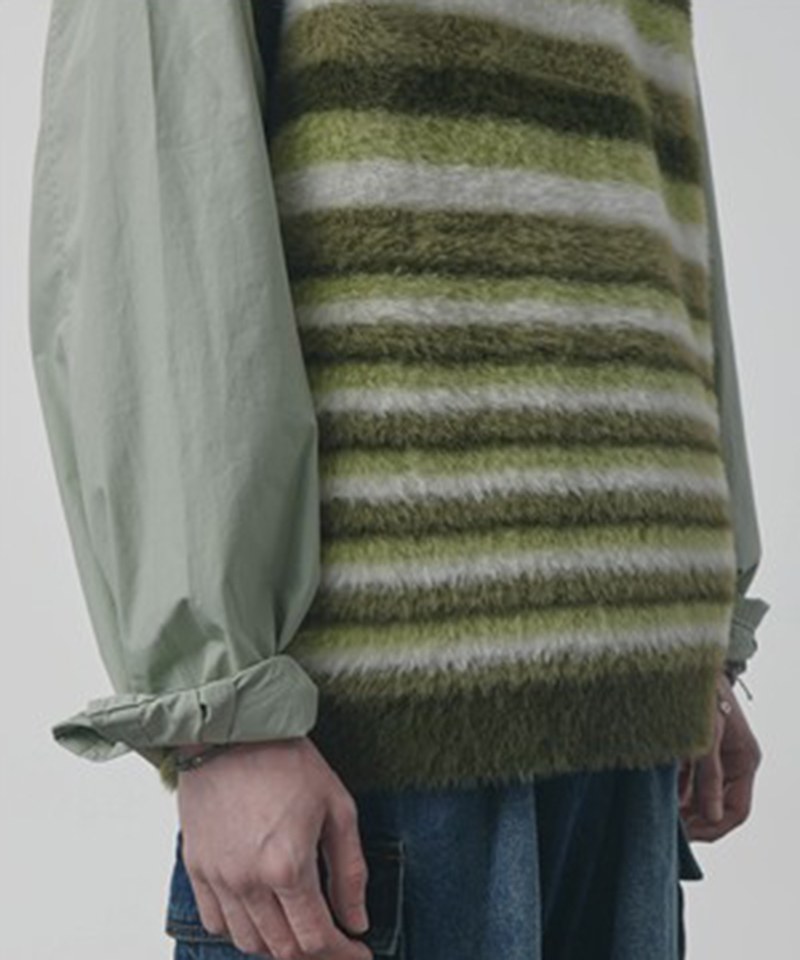 針織背心 CANVAS HAIRY KNIT VEST